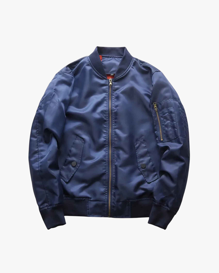 Alden | Sleek Zip-Front Classic Bomber Jacket