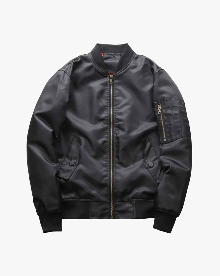 Alden | Sleek Zip-Front Classic Bomber Jacket