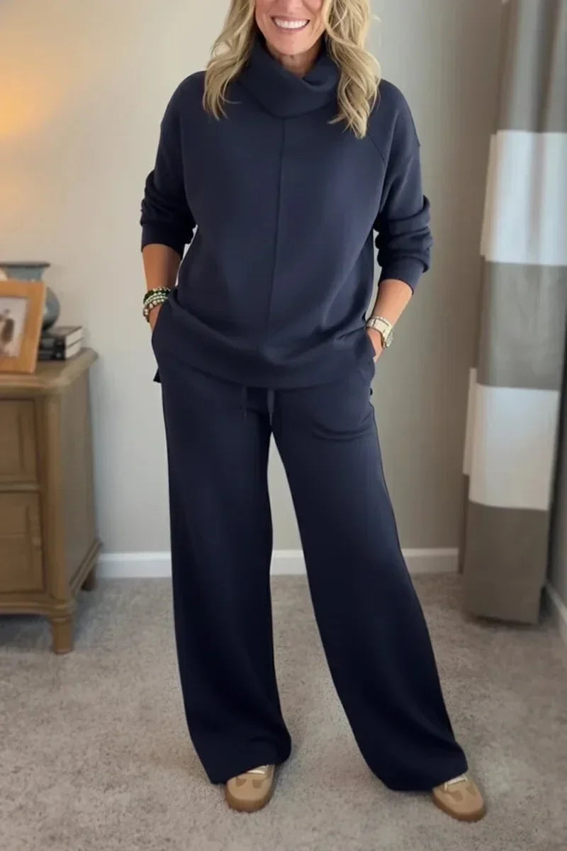 Amelia | Sophisticated Turtleneck Tailored Travel Set
