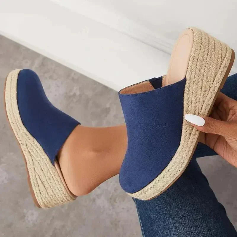 Becky | Orthopedic Wedge Mule Sandals