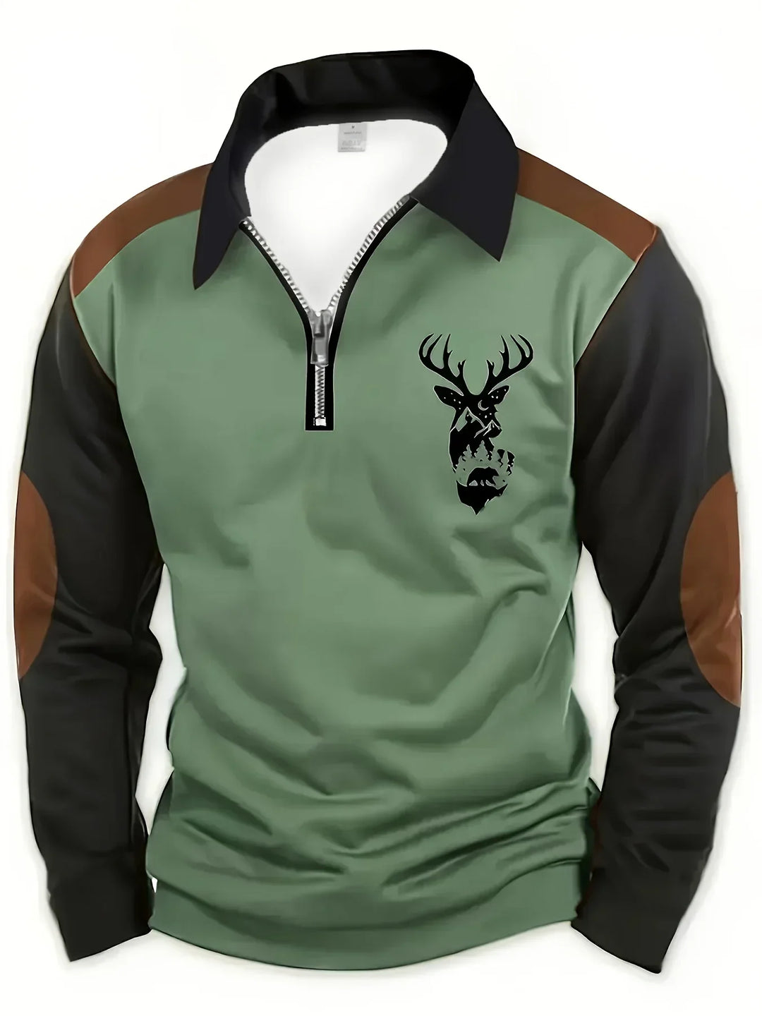 Arden | Classic Deer Quarter-Zip Pullover