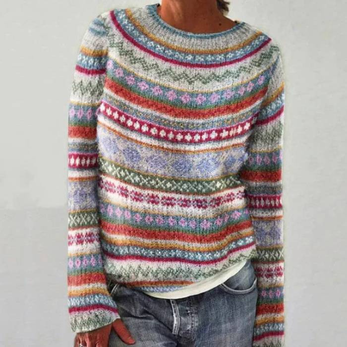 Violet - Retro Scandinavian sweater