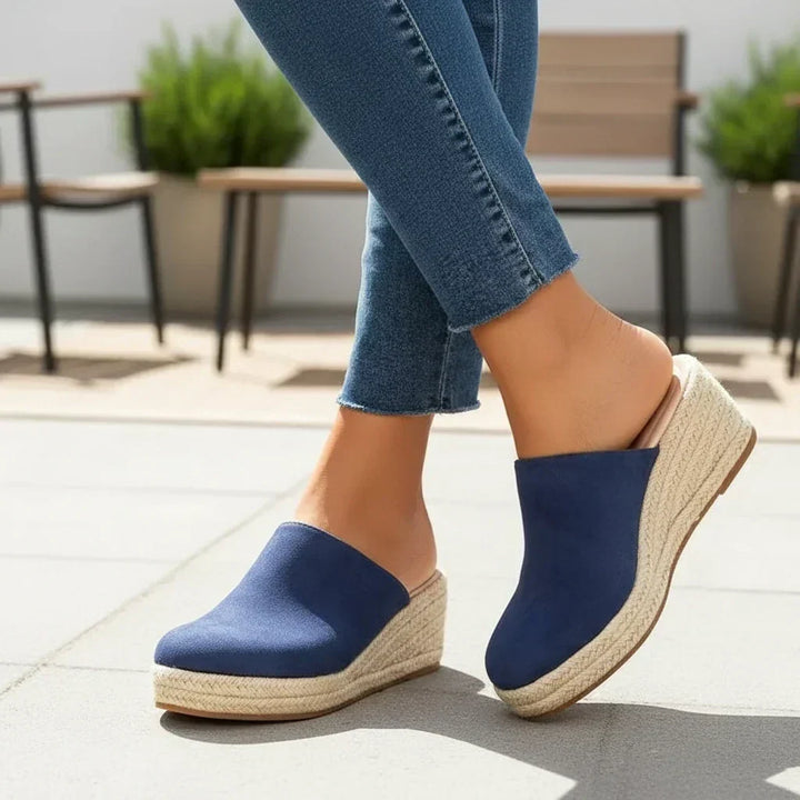 Becky | Orthopedic Wedge Mule Sandals
